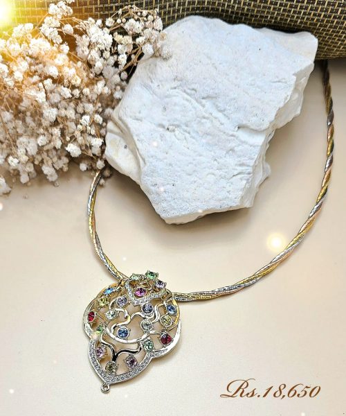 Multicolour Vintage Twisted Necklace