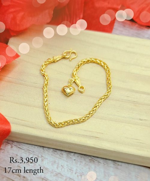 Drop Heart Rope Bracelet