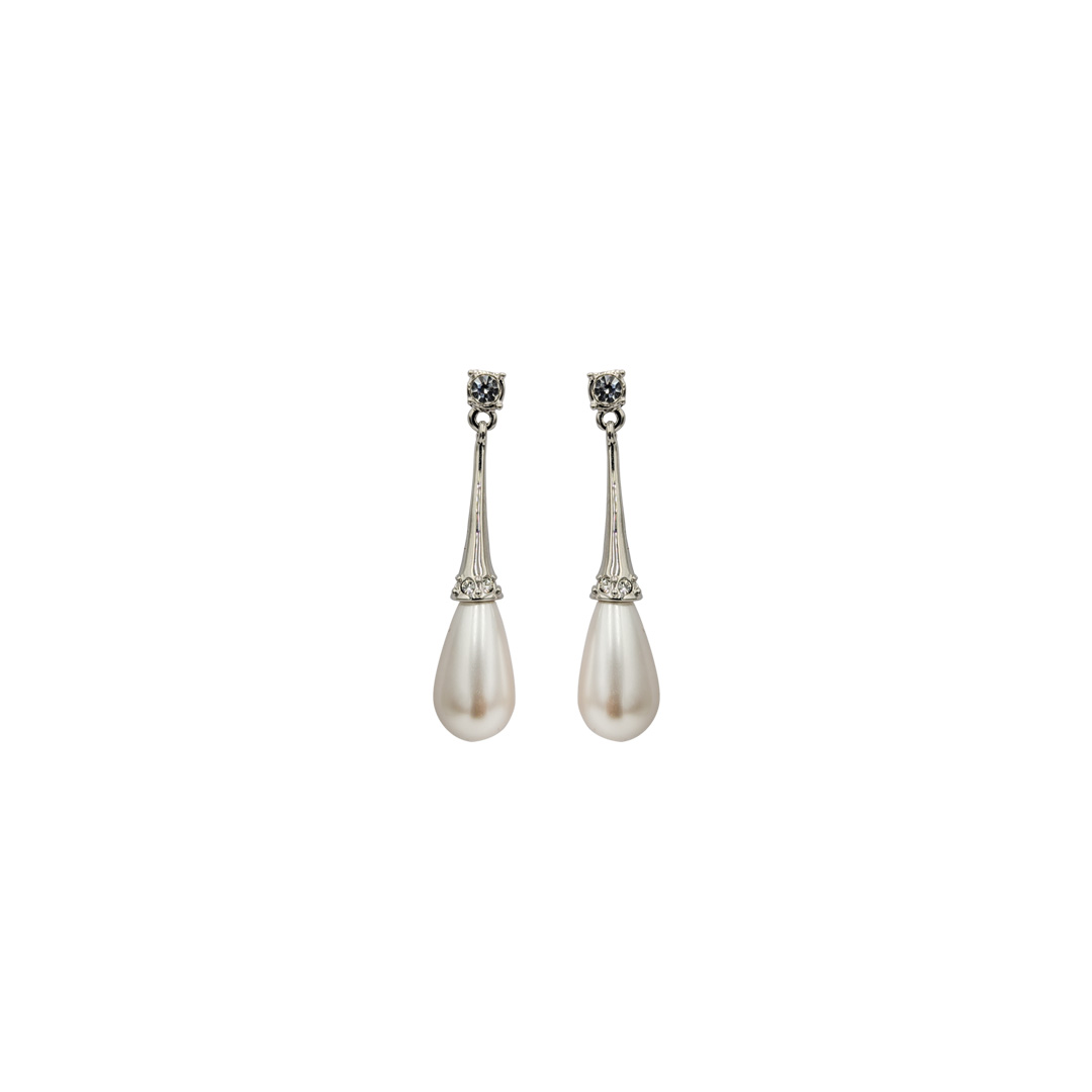 Serene Pearl Teardrop Earring - Image 2