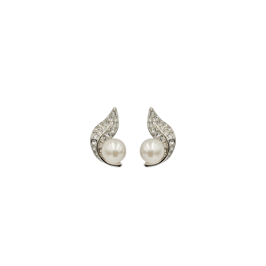 Foliage Pearl Stud Earring - Image 2