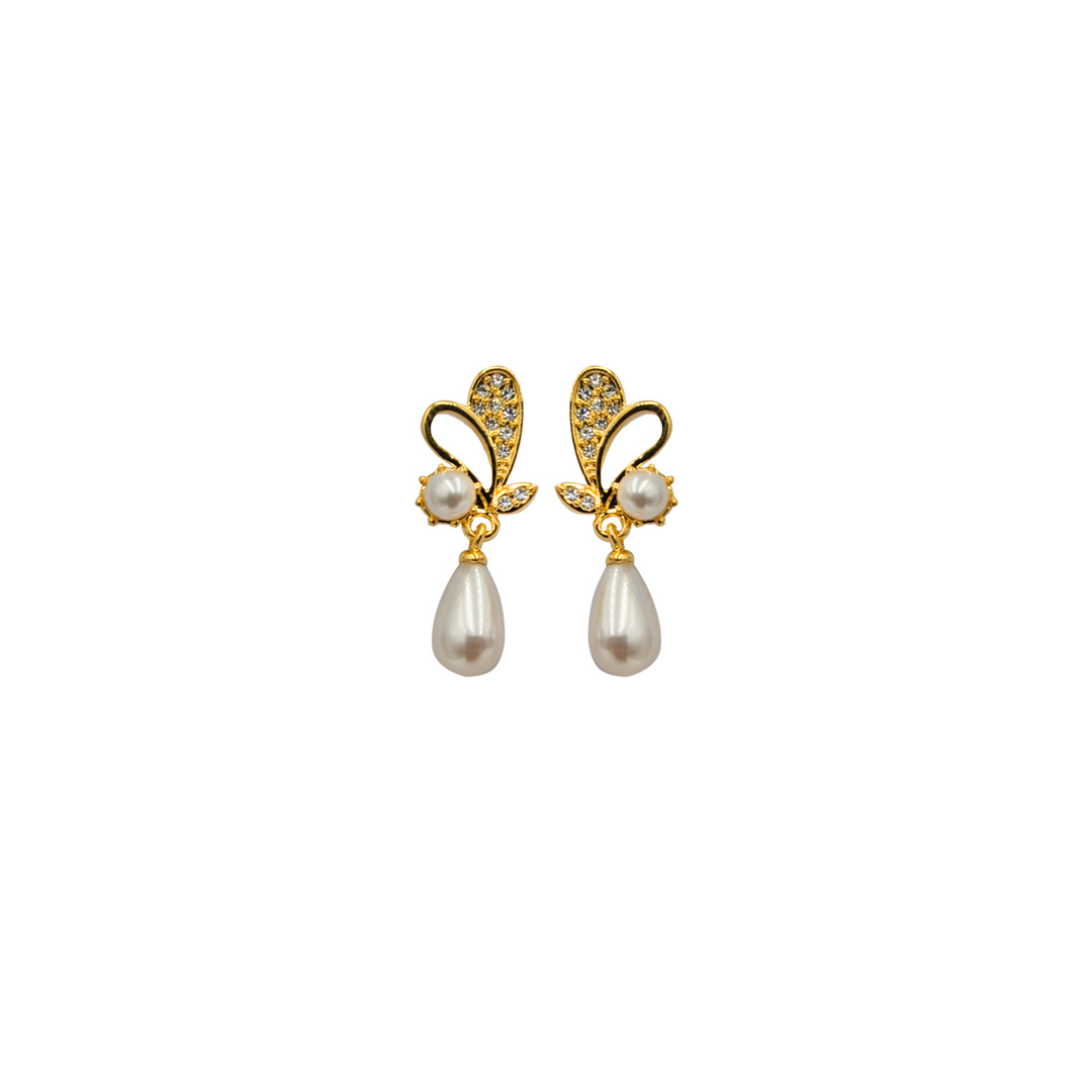 Botanic Beauty Pearl Teardrop Earring - Image 2