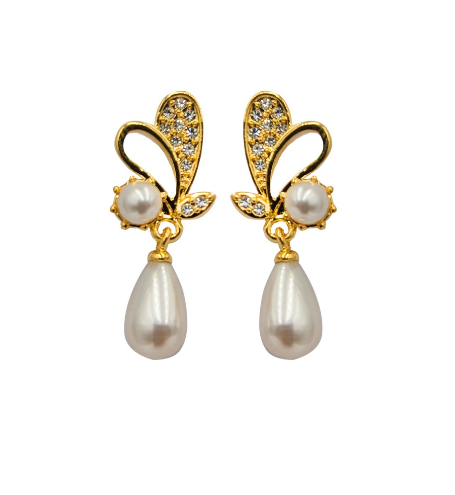 Botanic Beauty Pearl Teardrop Earring