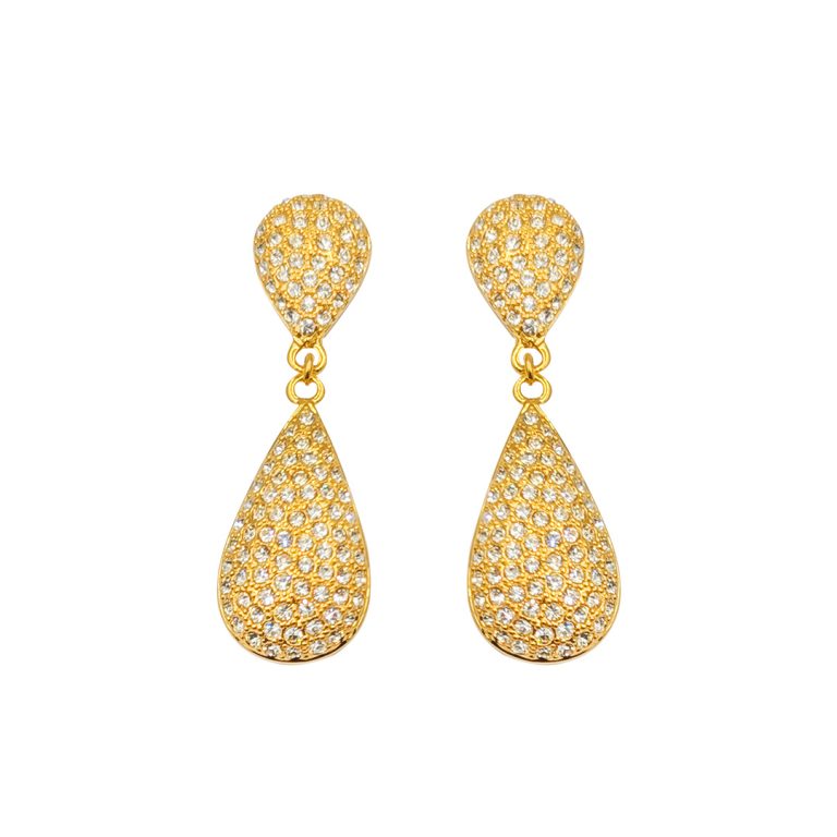 Sparkling Teardrop Earring