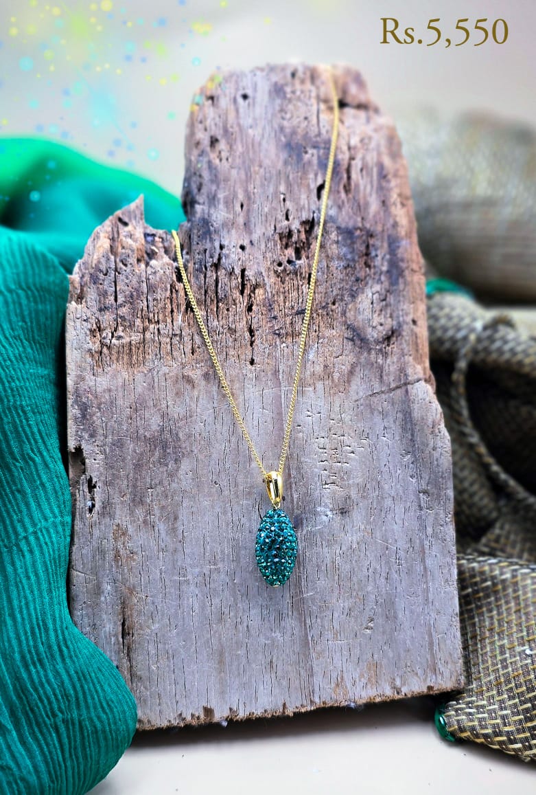 Disco Fancy Pendant Necklace