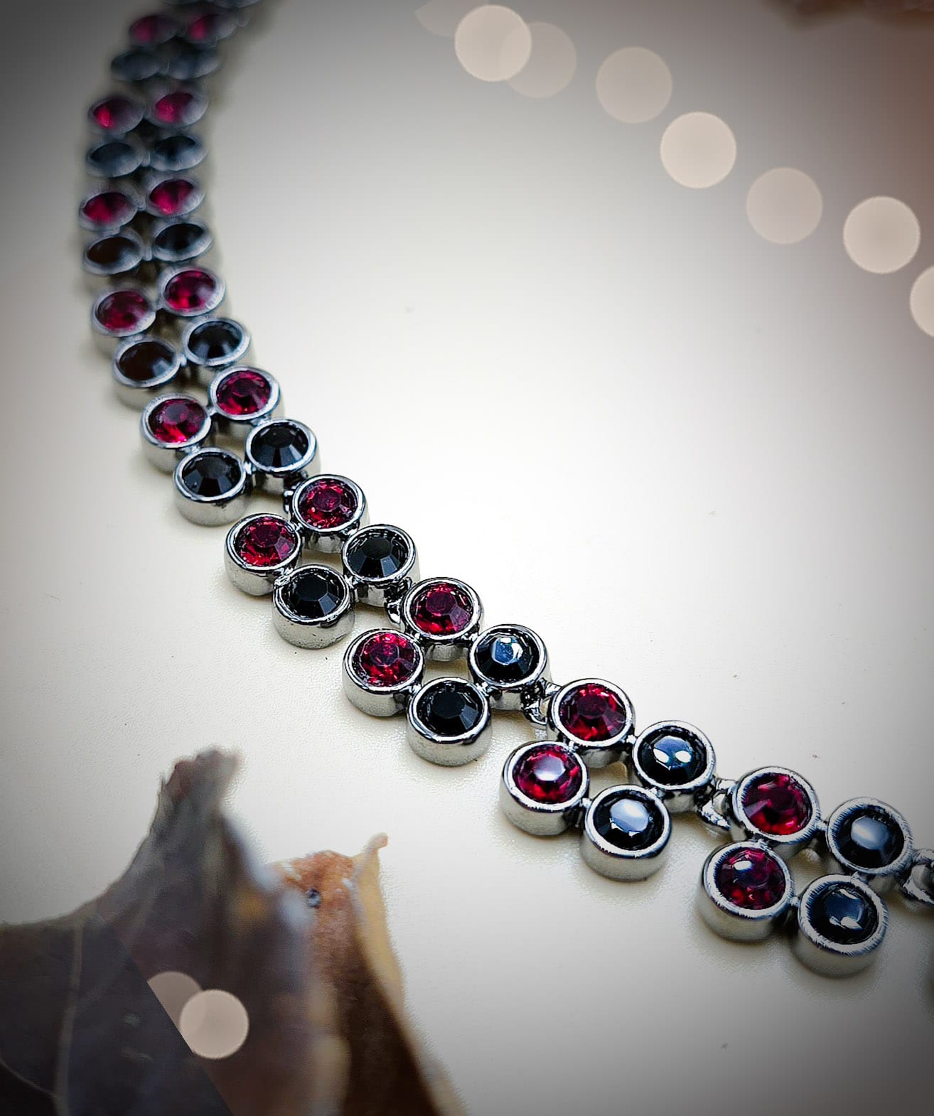 Four Stone Square Necklace & Earring - Image 3