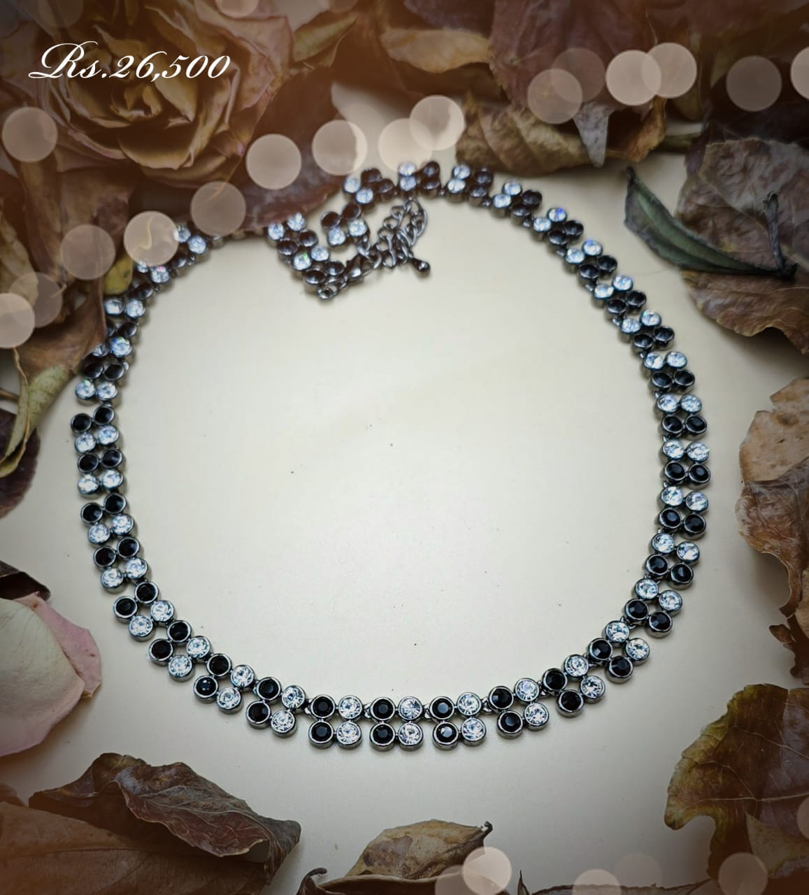 Four Stone Square Necklace & Earring - Image 6
