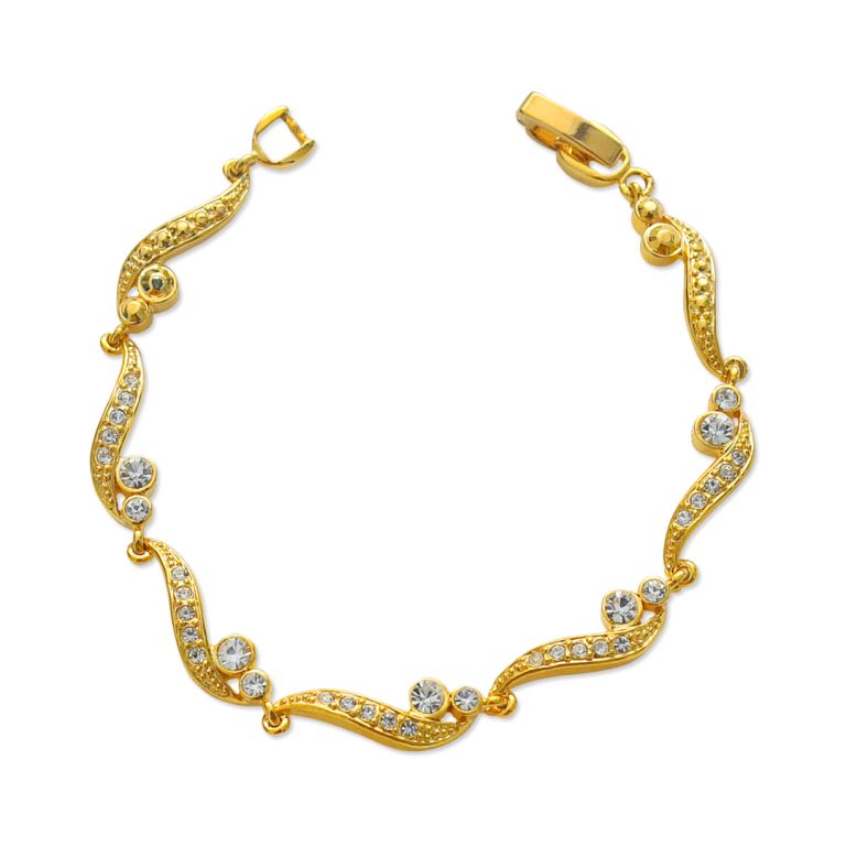 Stone & Metal Wave Bracelet