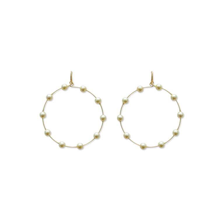 Signature Pearl Metal Earring & Bangle