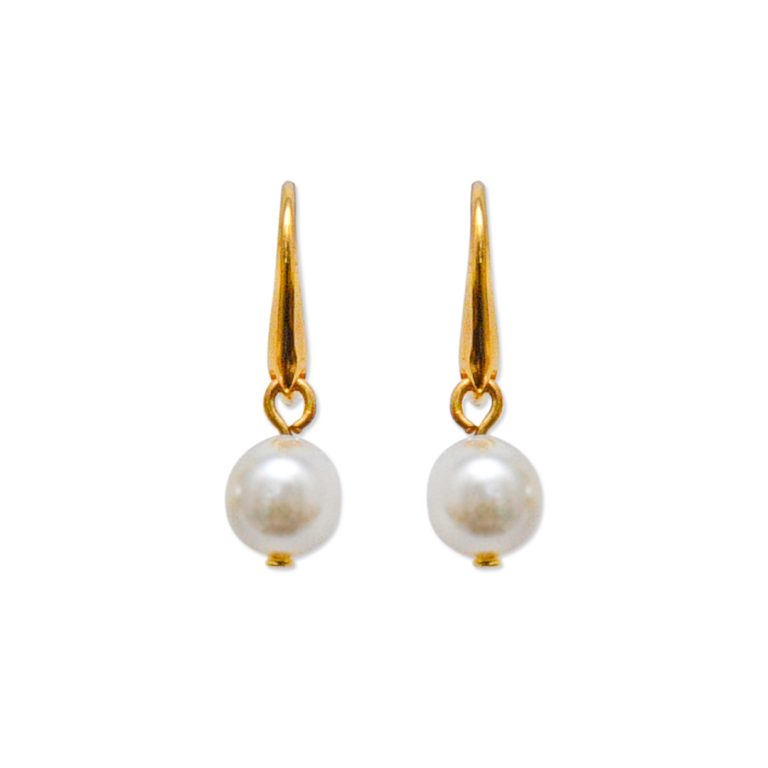 Signature Pearl Hook Earring