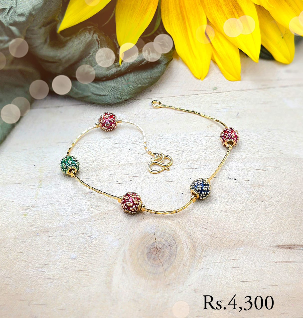 Baroque Enamel Bracelet