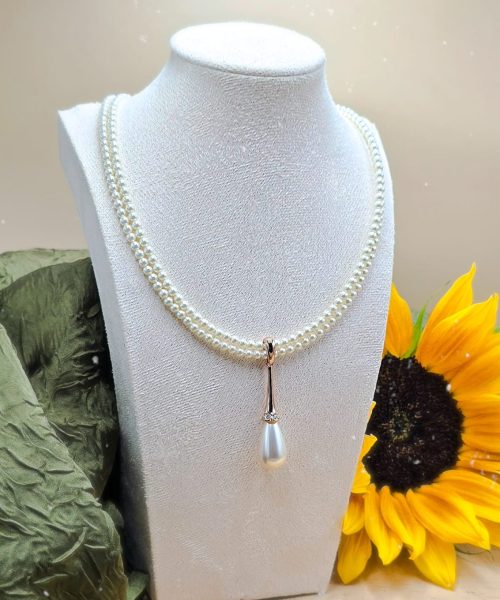 Serene Strands Pearl Necklace