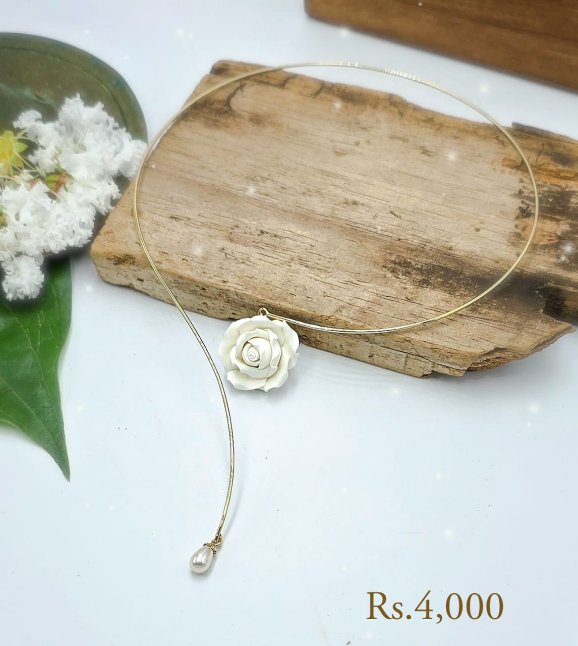 Ivory Bloom Front Open Necklace - Image 2