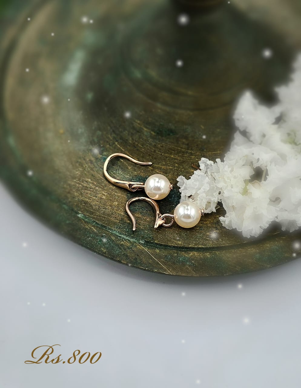 Signature Pearl Hook Earring - Image 2