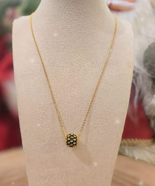 Baroque Enamel Passing Through Necklace