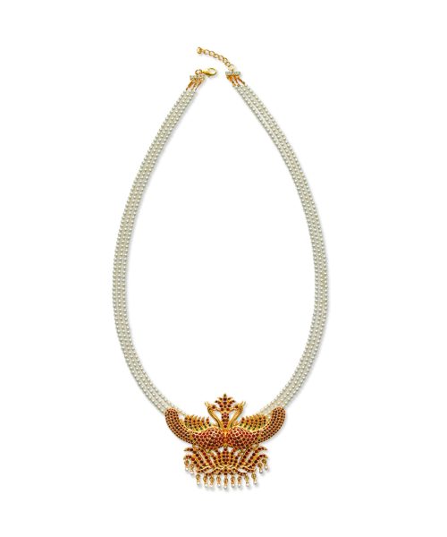 Traditional Hansa Puttuwa Three Strand Necklace