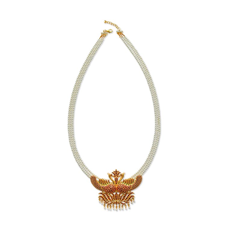 Traditional Hansa Puttuwa Three Strand Necklace