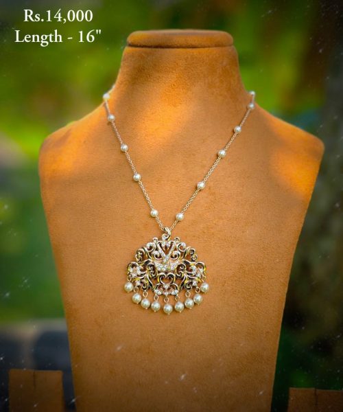 Heritage Hansa Puttuwa Pearl & Chain Necklace