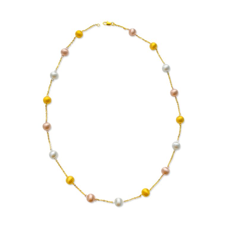 Large Matte Ball Necklace Set