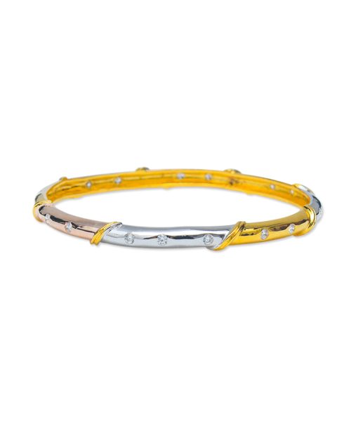 Tricolour Eternal Wrap Bangle