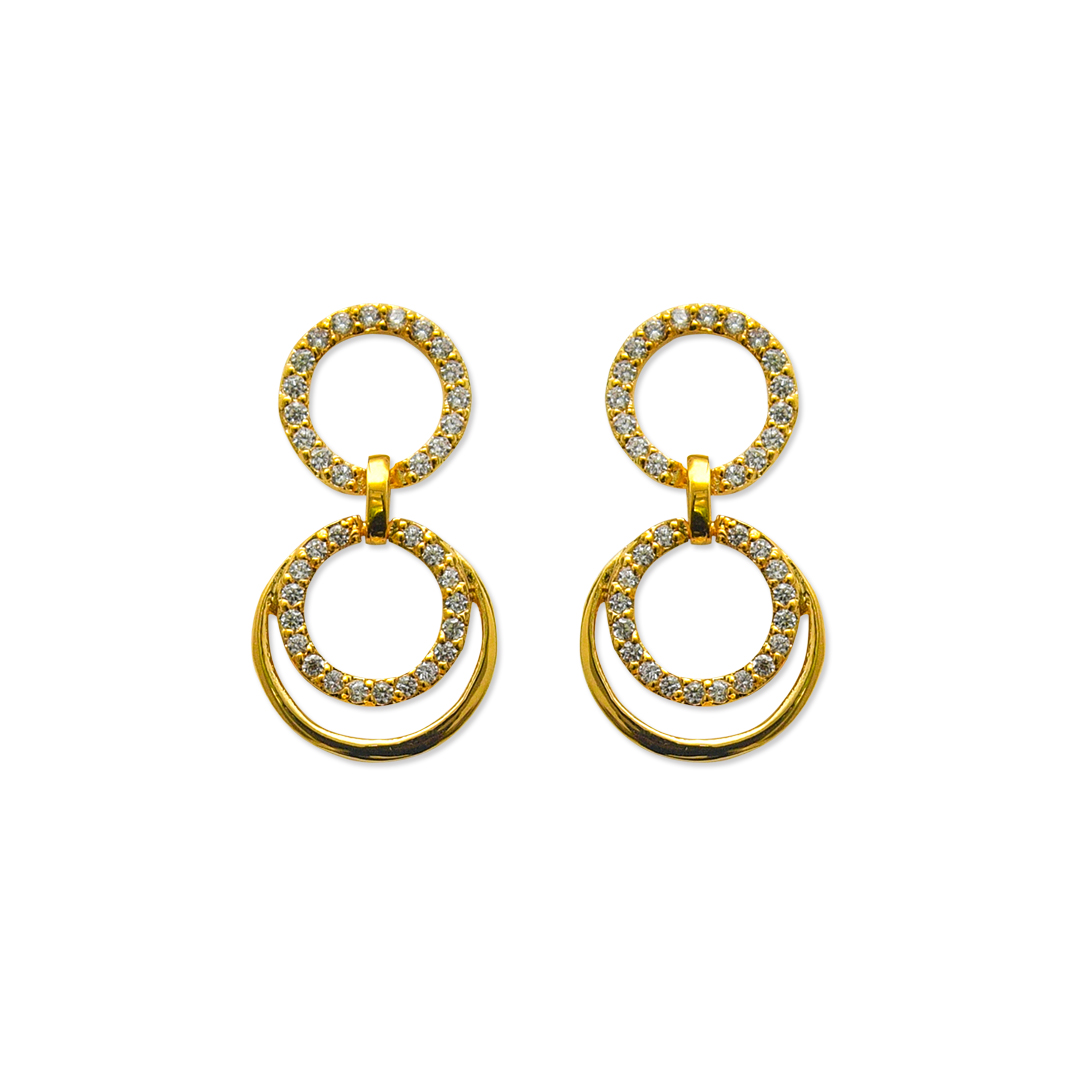 Double Loop Hanging Earring