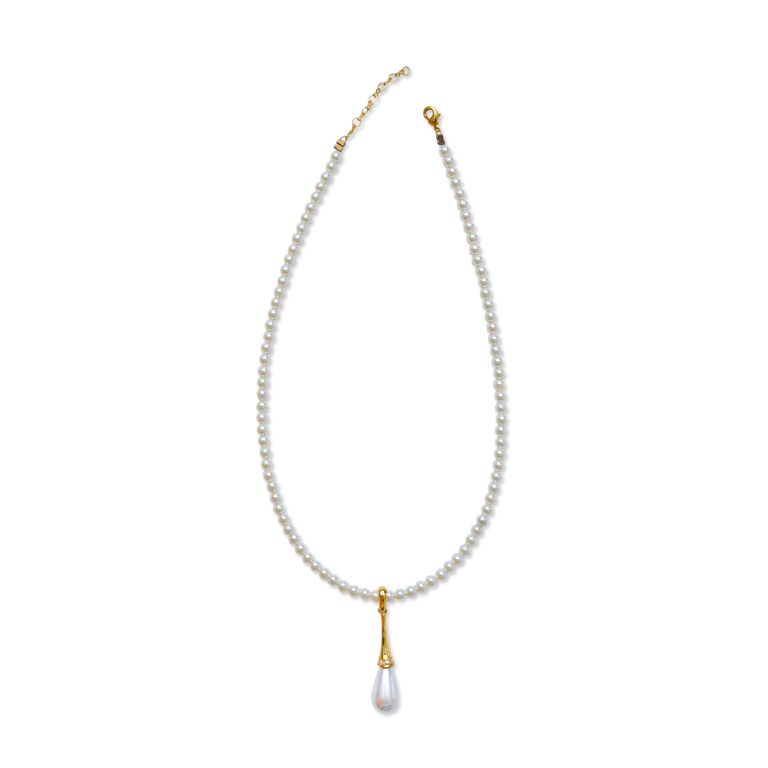 Serene Single Line Pearl Necklace