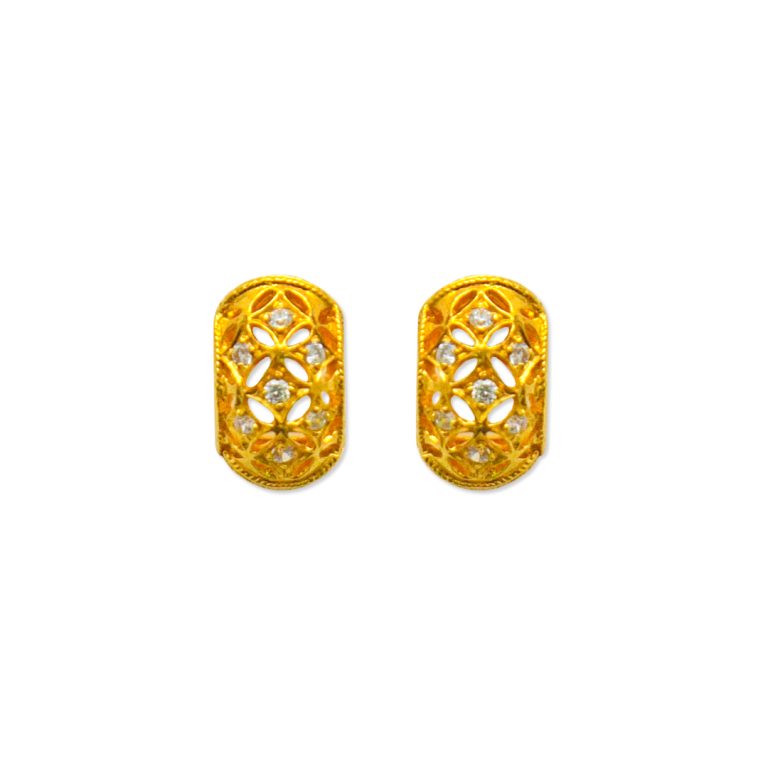Signature Diamond Stone Earring
