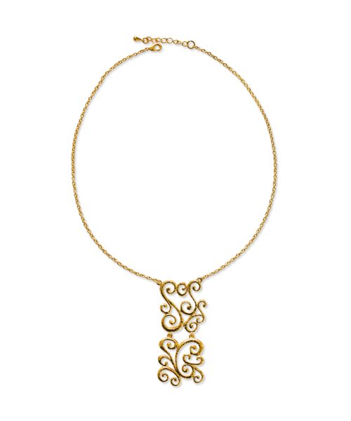Metal Swirl Necklace Set