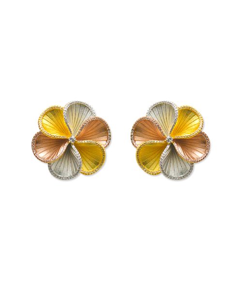 Plumeria Luxe Stud Earring