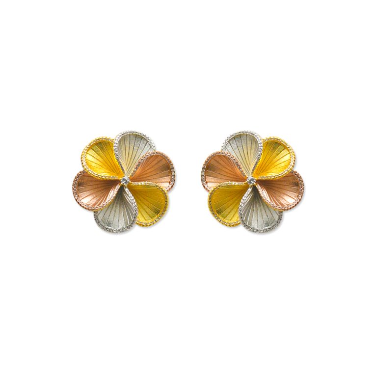 Plumeria Luxe Stud Earring