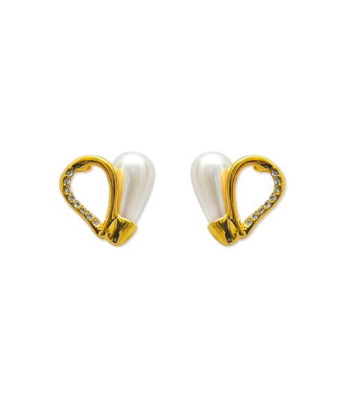 Upside Down Pearl Teardrop Earring