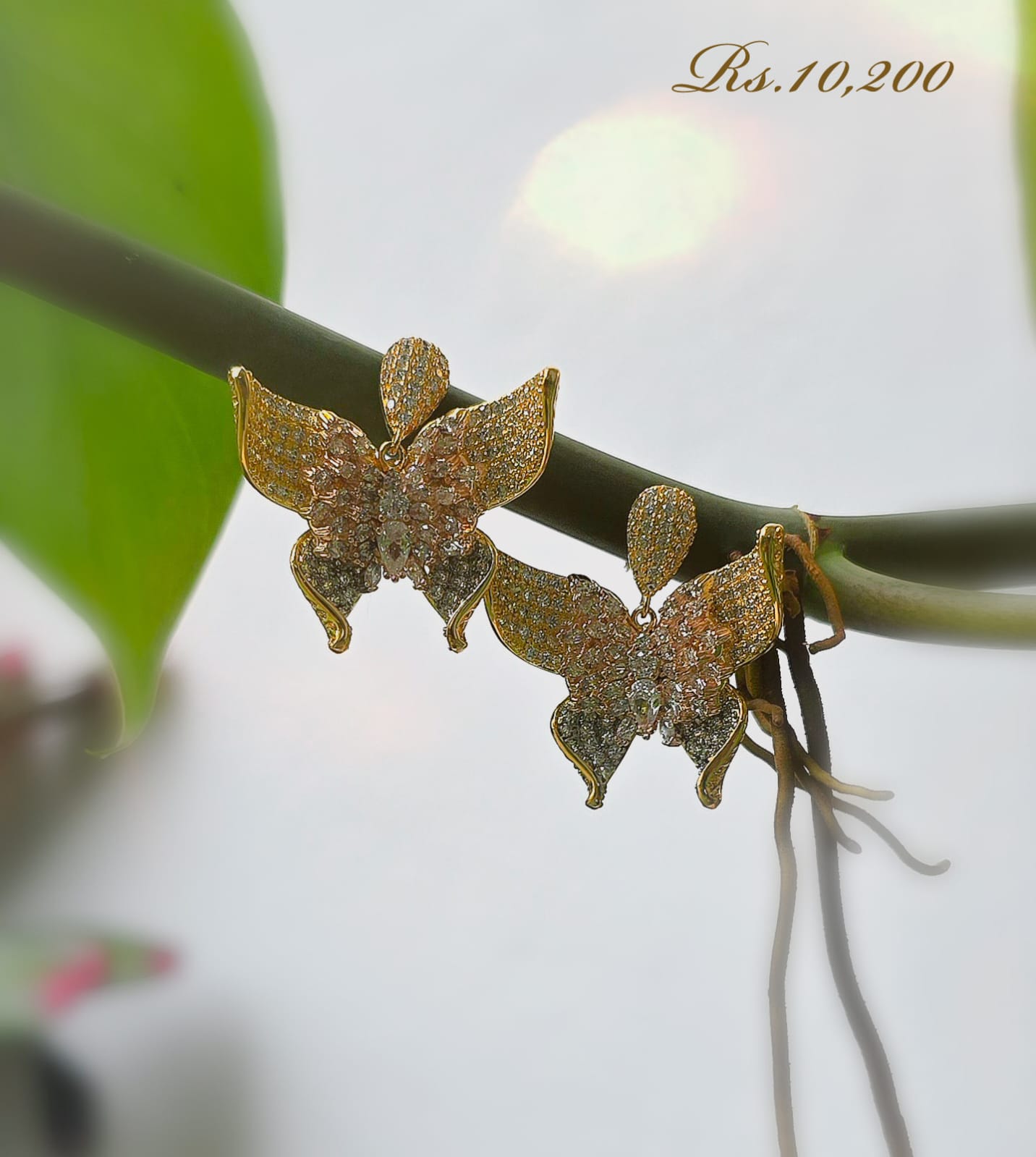 Dangling Butterfly Earring - Image 2