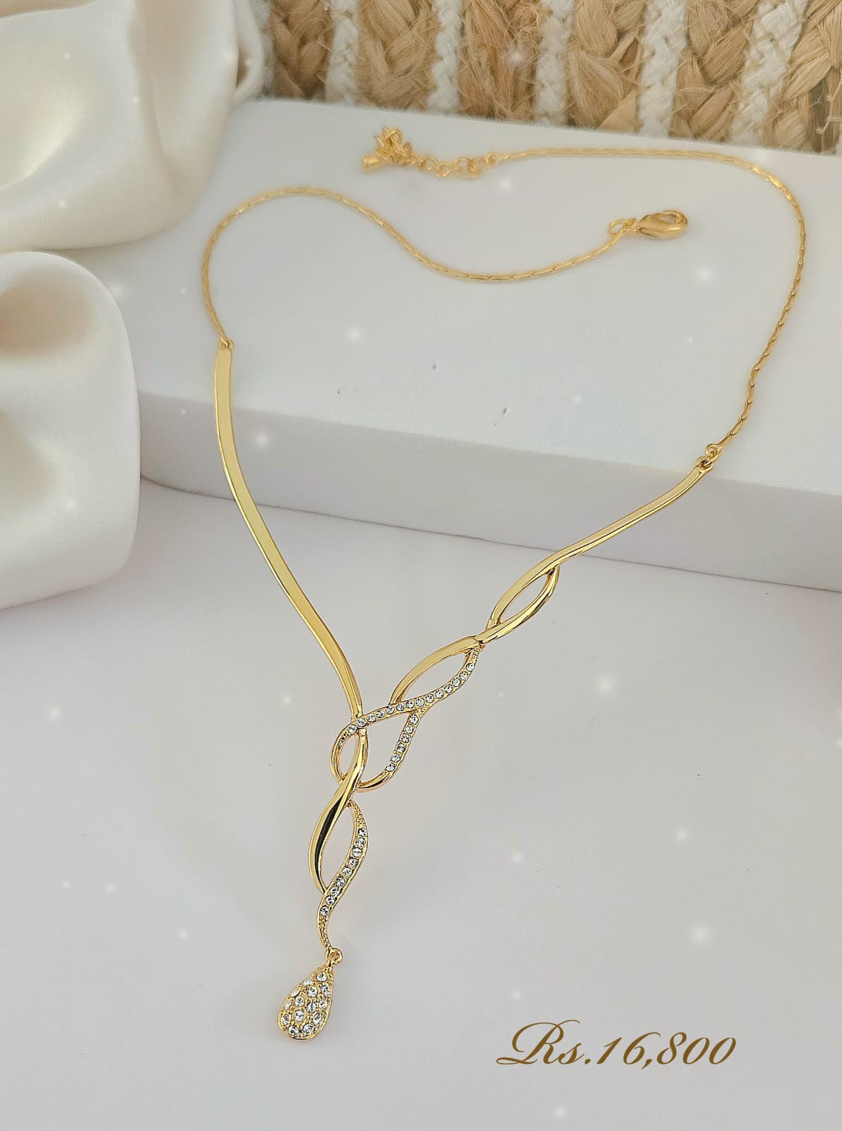 Simple Dainty Teardrop Necklace(KM) - Image 9