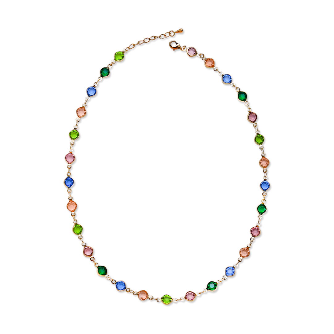 Opulent Orbit Crystal Necklace