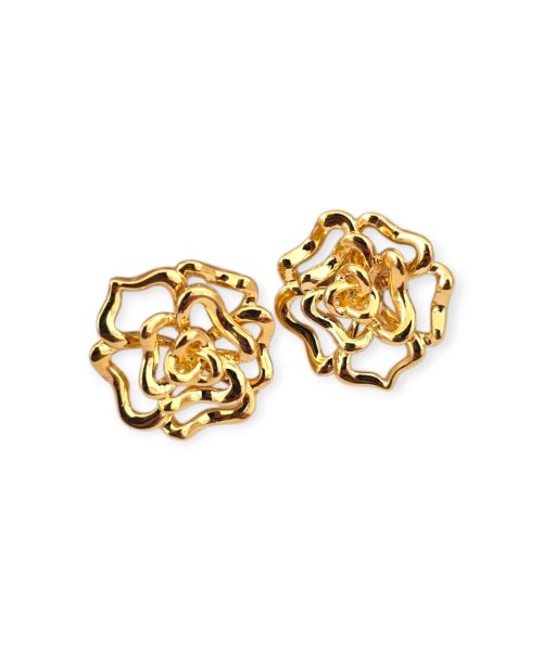 Metallic Rose Earring