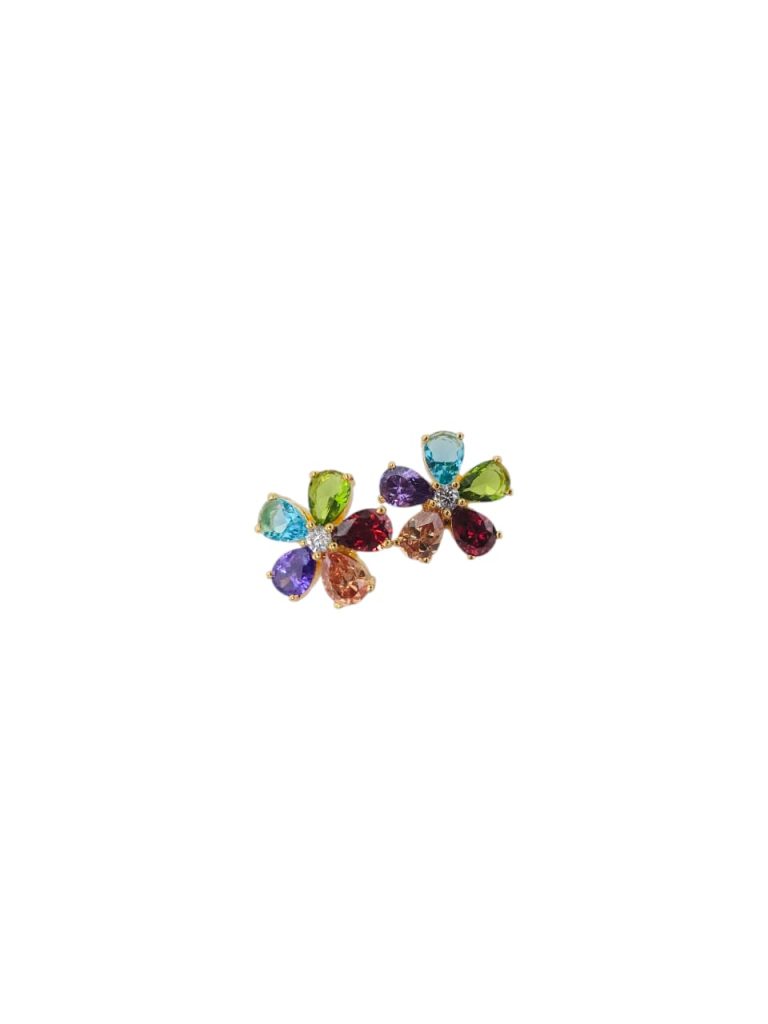 Multicolour Petal Glow Flower Earring