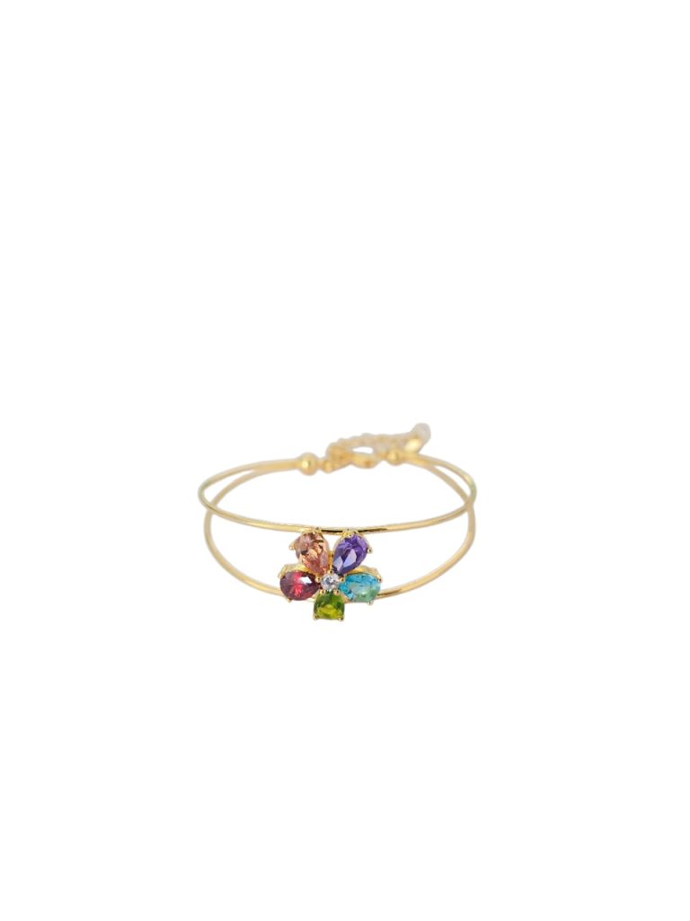 Multicolour Petal Glow Flower Bangle