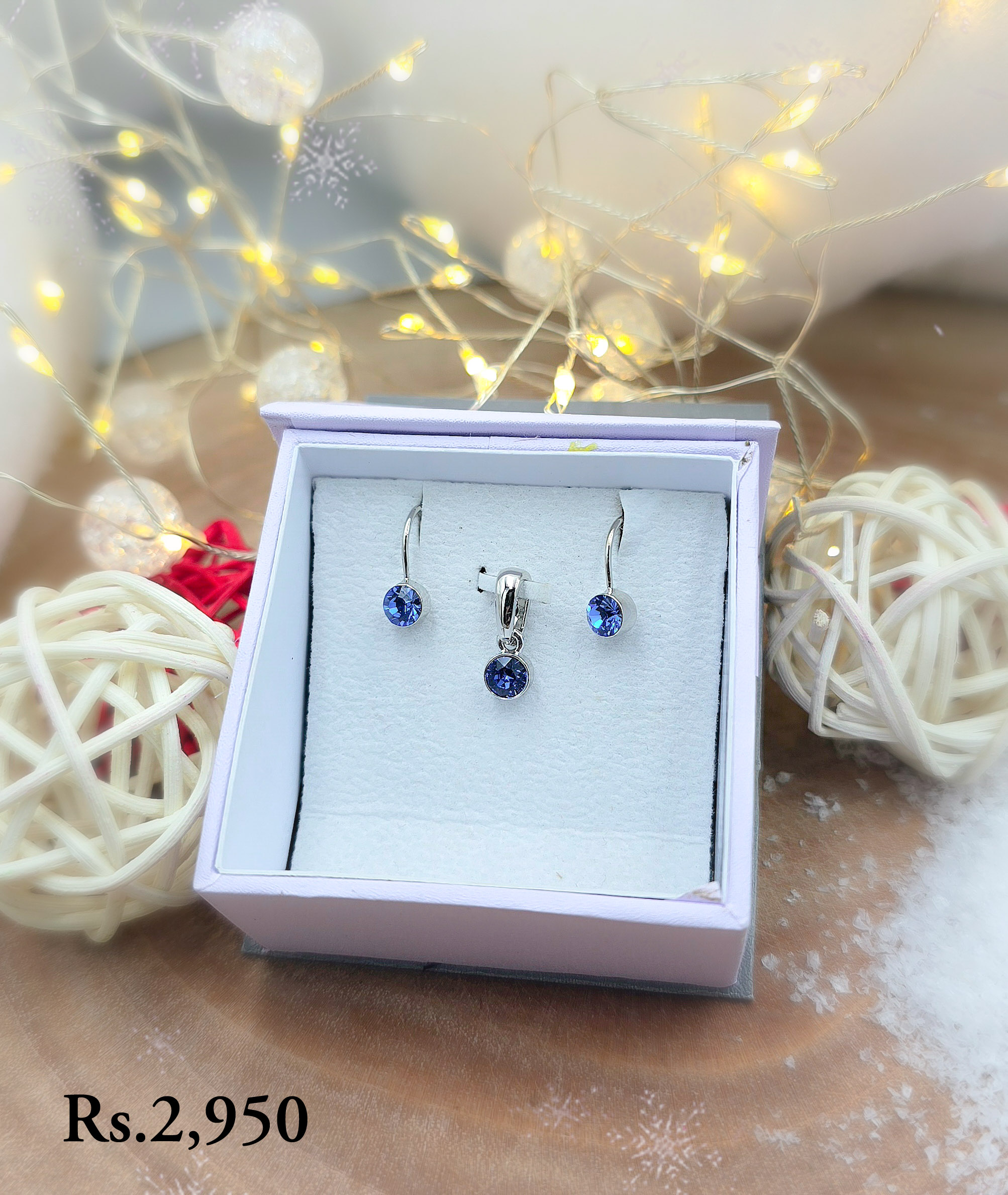 Tiny Coloured Stone Pendant Set - Image 7