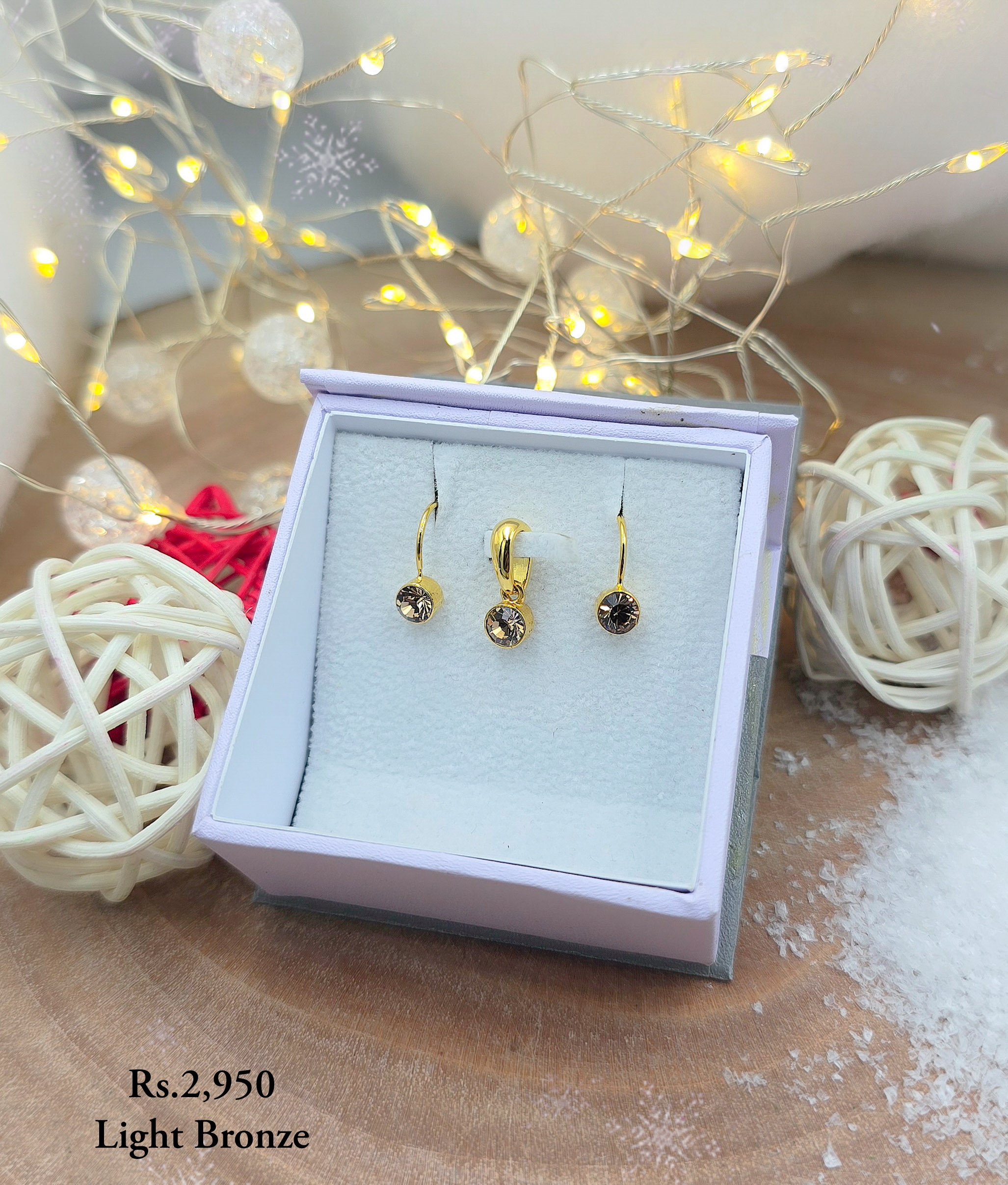 Tiny Coloured Stone Pendant Set - Image 8