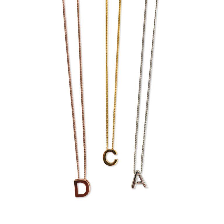 Alphabet Pendant Necklace