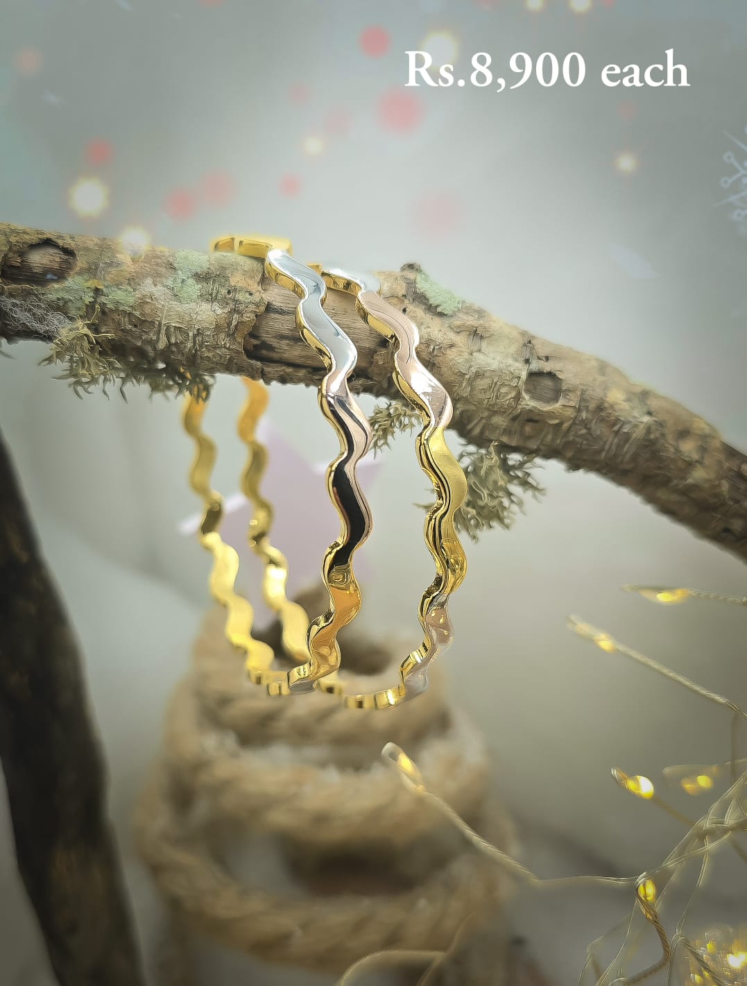 Metal Wave Bangle-CC