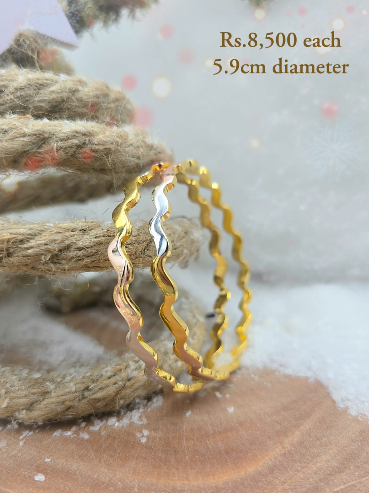 Metal Wave Bangle-CC - Image 2