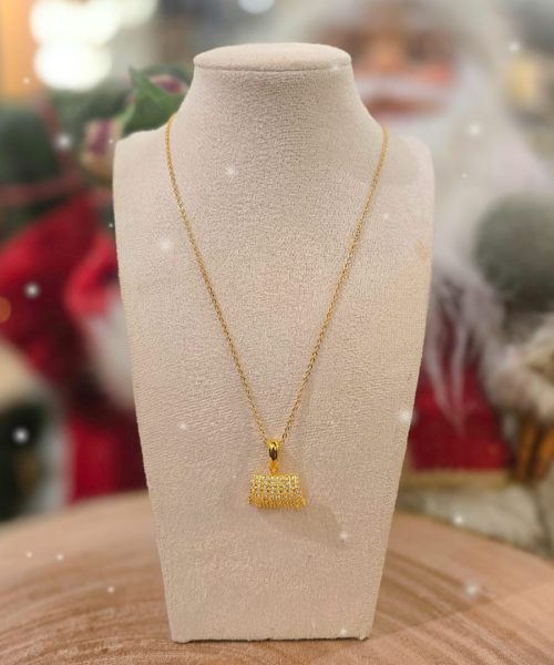 Luxury Cubic Zirconia Pendant Necklace-CC