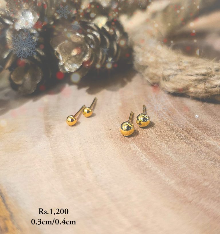 Signature Metal Ball Stud Earring-CC