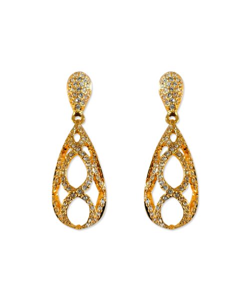Stone Chandelier Teardrop Earring