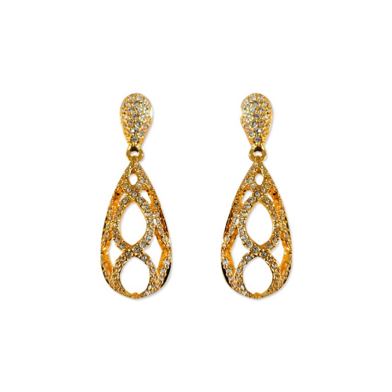 Stone Chandelier Teardrop Earring
