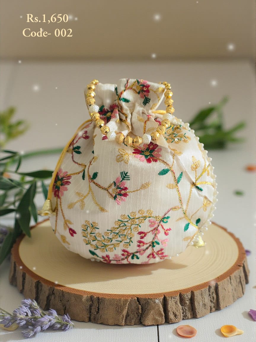 Ivory Garden Potli Bag 3 Ivory Garden Potli Bag - Image 3