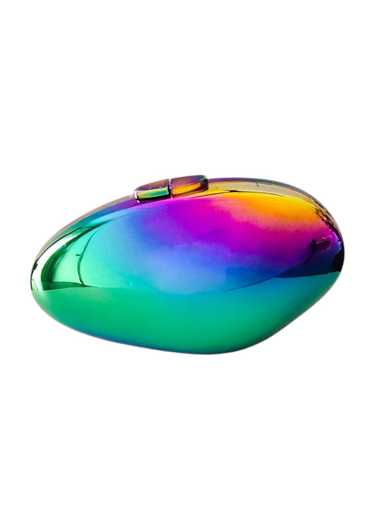 Mirror Glow Metal Clutch