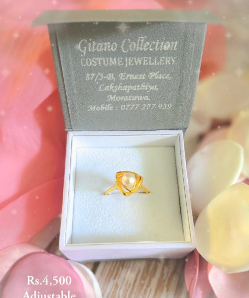 Classic Pearl Adjustable Ring-VC