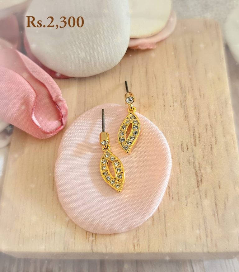 Stone Leaf Earring-VC