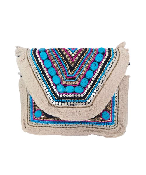 Turquoise Muse Clutch